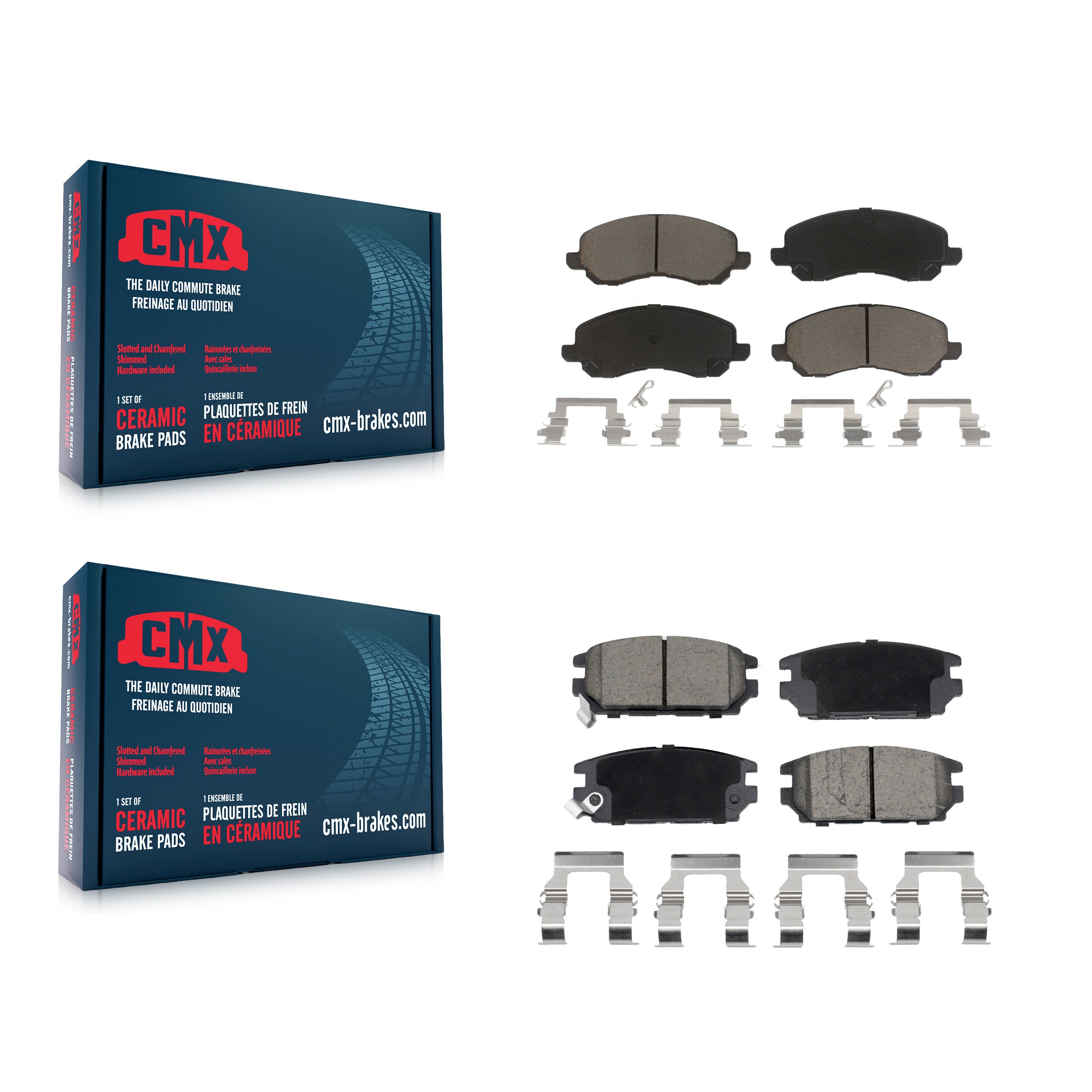 Front Rear Ceramic Brake Pads Kit For Mitsubishi Eclipse Galant KCX-100688