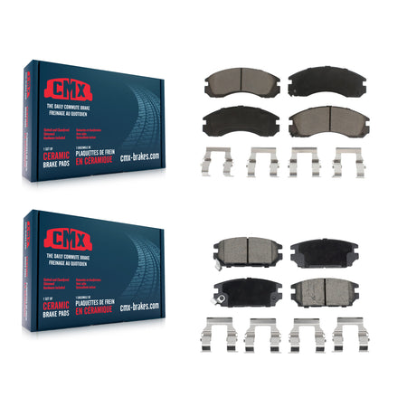 Front Rear Ceramic Brake Pads Kit For Eagle Talon Mitsubishi Eclipse Diamante KCX-100698