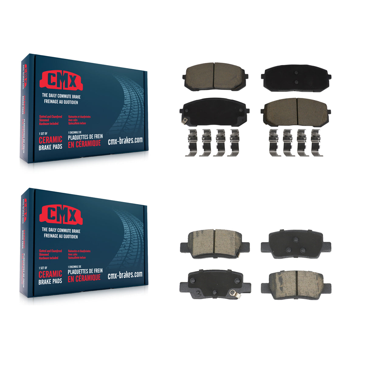 Front Rear Ceramic Brake Pads Kit For Hyundai Elantra With Electric Parking KCX-100718