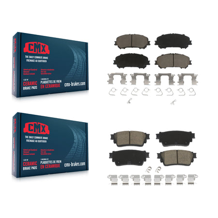 Front Rear Ceramic Brake Pads Kit For Nissan Rogue KCX-100720