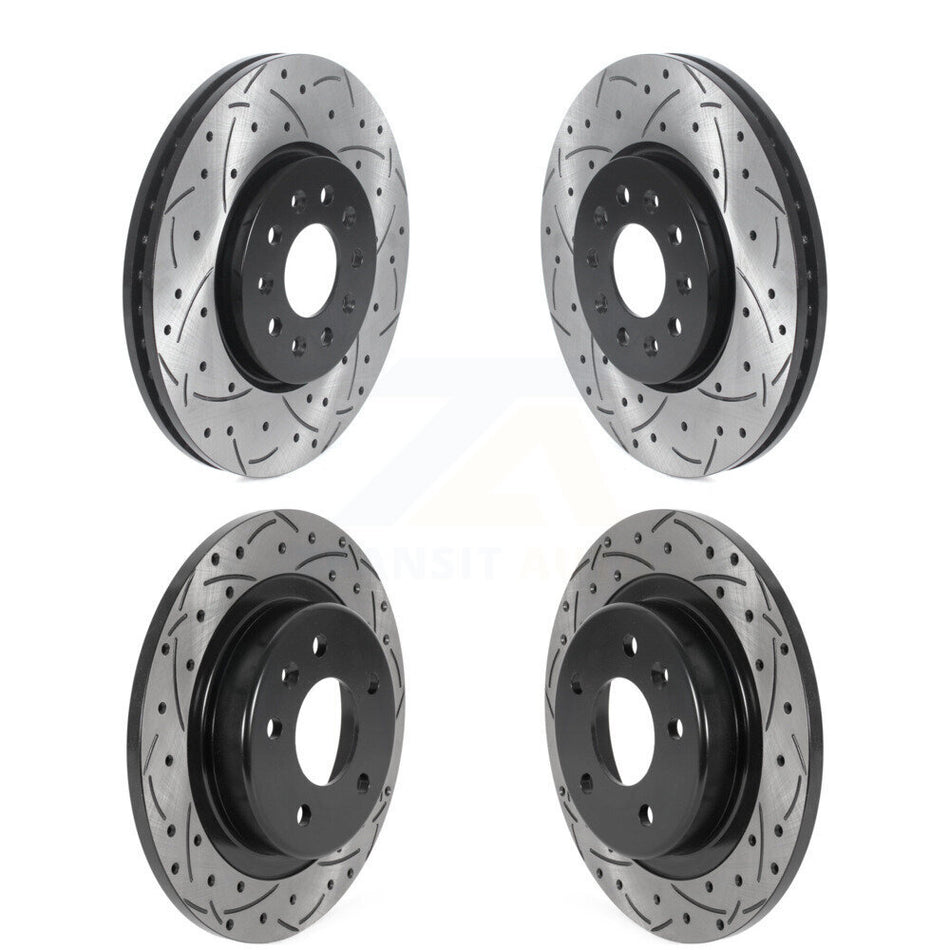 Front Rear Drilled Slot Brake Rotors Kit For Chevrolet Equinox GMC Terrain Buick Envision KD-100459
