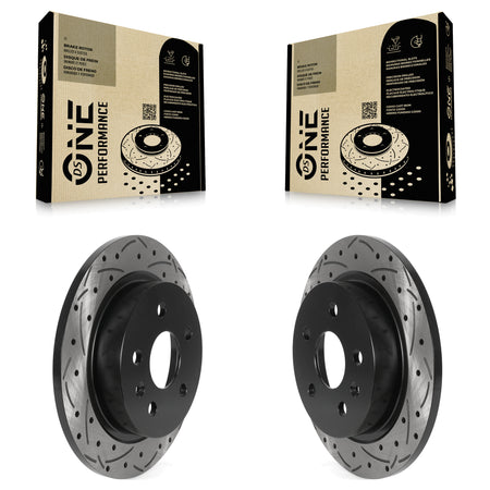 Rear Drilled Slot Disc Brake Rotors Pair For Chevrolet Malibu Buick Regal LaCrosse Limited KD-100517