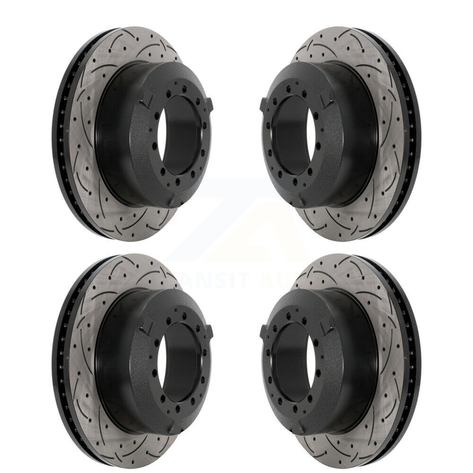 Front Rear Drill Slot Brake Rotor Kit For International TerraStar IC Corporation AE School KD-100613