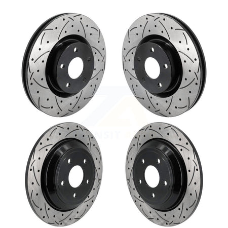 Front Rear Drilled Slot Disc Brake Rotors Kit For Ford Escape Bronco Sport Lincoln Corsair KD-100621