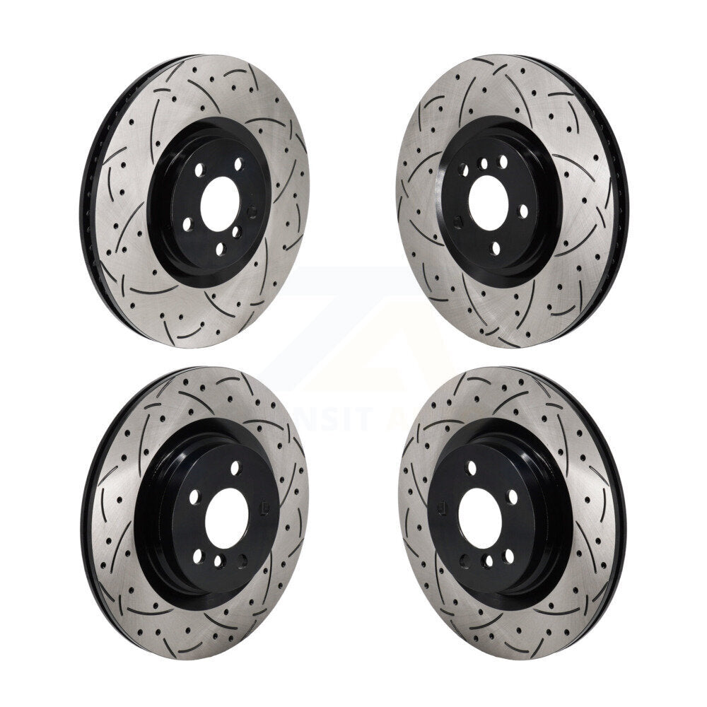 Front Rear Drill Slot Brake Rotors Kit For Mini Cooper Countryman BMW X2 M235i xDrive Gran KD-100637