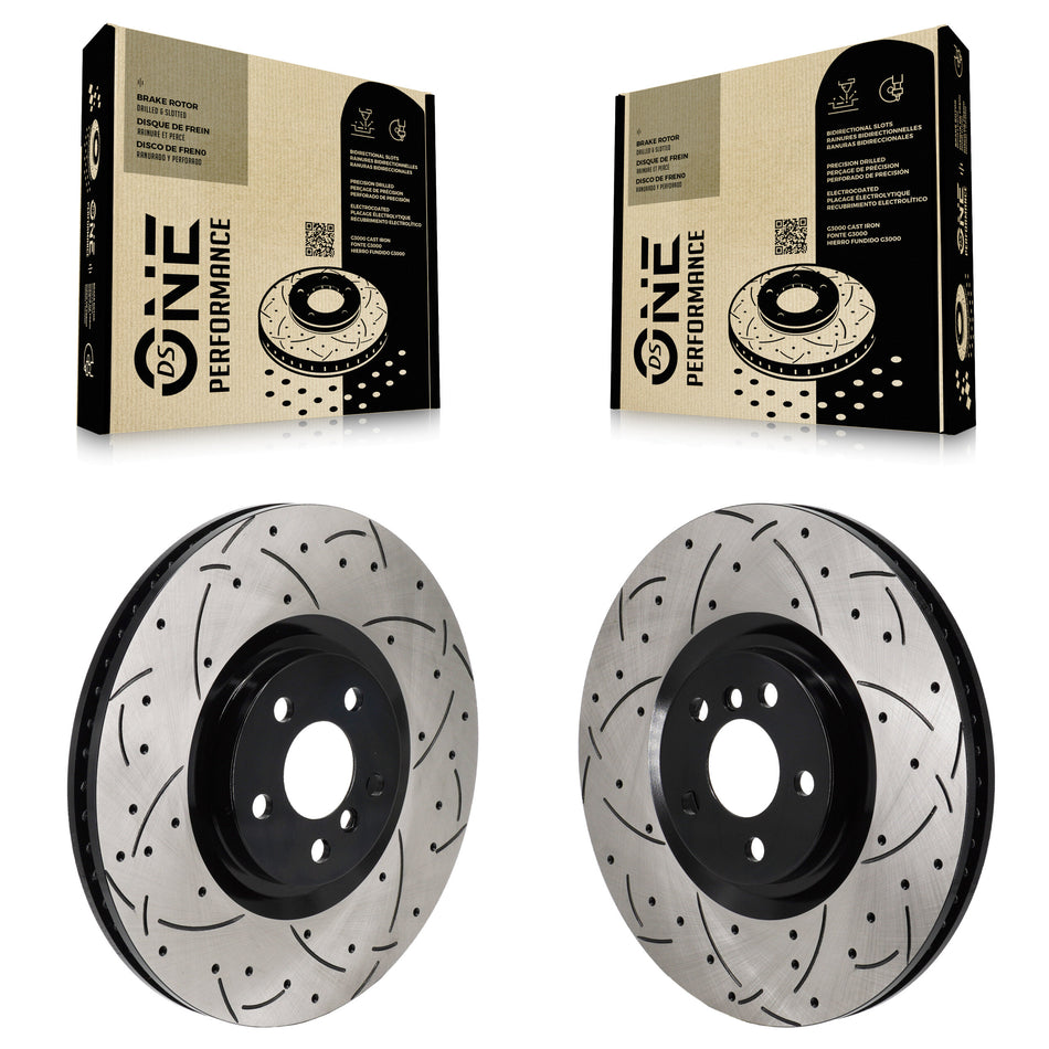 Front Drill Slot Brake Rotors Kit For Mini Cooper Countryman BMW X2 228i xDrive Gran Coupe KD-100641