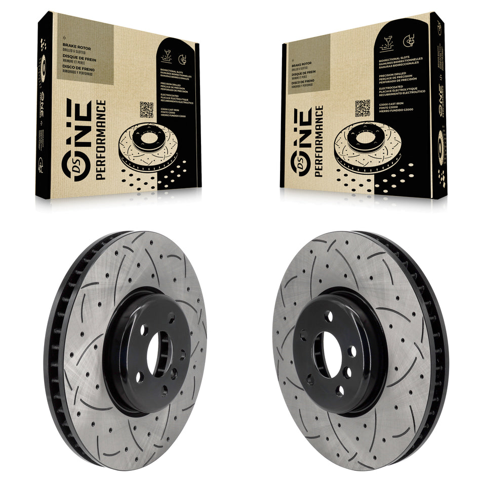 Front Drill Slot Brake Rotor Kit For BMW X5 330i xDrive M340i 530i i4 Toyota GR Supra 330e KD-100642
