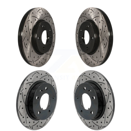 Front Rear Coat Drill Slot Disc Brake Rotors Kit For Chevrolet Trailblazer Buick Encore GX KD-100643