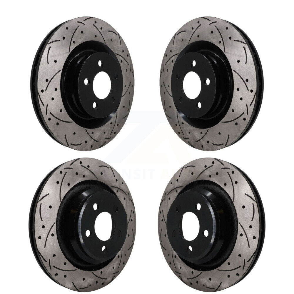Front Rear Drilled Slot Brake Rotors Kit For Dodge Charger Chrysler 300 Challenger Magnum KD-100821