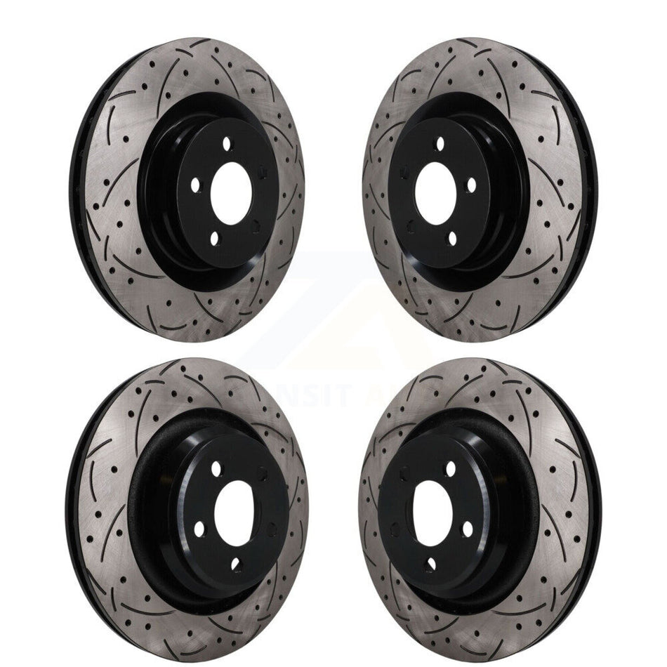 Front Rear Drilled Slot Brake Rotors Kit For Dodge Charger Chrysler 300 Challenger Magnum KD-100821
