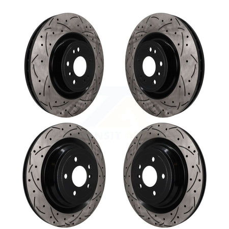 Front Rear Drilled Slot Disc Brake Rotors Kit For Mercedes-Benz GL350 GLS450 GL450 GLS350d KD-100842