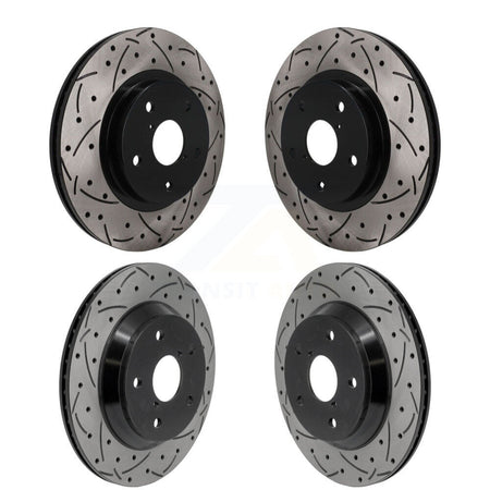 Front Rear Drill Slot Brake Rotors Kit For Subaru Forester With 294mm Diameter Rotor KD-100852