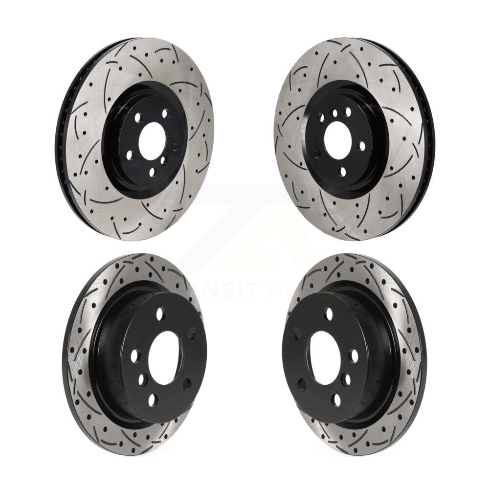 Front Rear Drill Slot Brake Rotor Kit For Mini Cooper John Works GP with GAS engine KD-100856