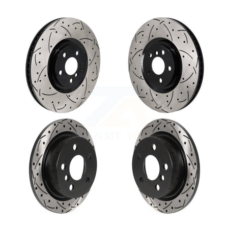 Front Rear Drill Slot Brake Rotor Kit For Mini Cooper John Works GP with GAS engine KD-100856