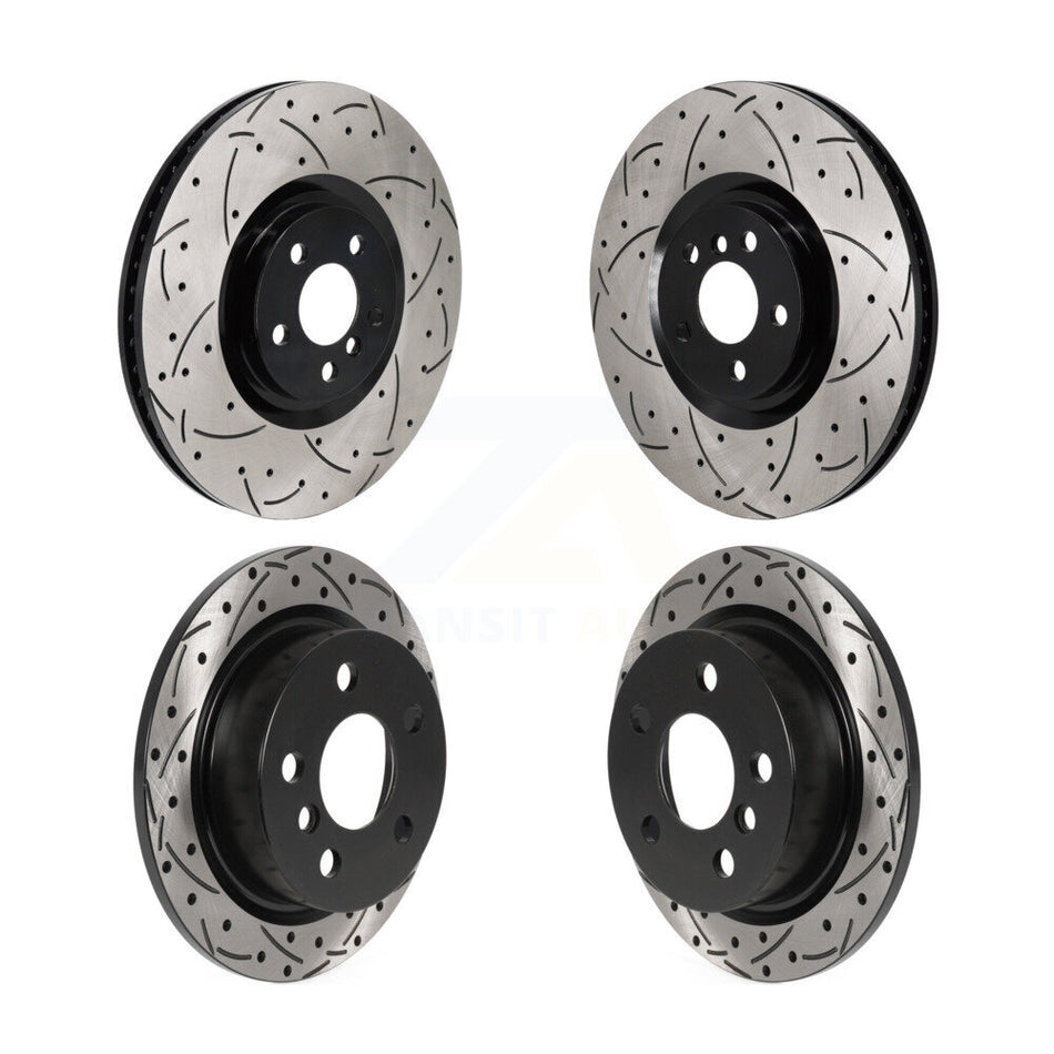 Front Rear Drill Slot Brake Rotor Kit For Mini Cooper John Works GP with GAS engine KD-100856