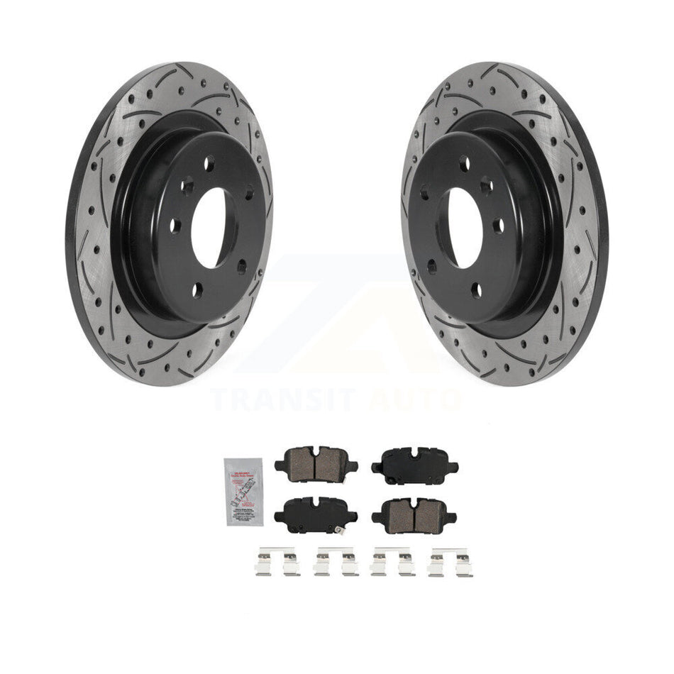 Rear Drill Slot Disc Brake Rotor Ceramic Pad Kit For Chevrolet Equinox GMC Terrain Malibu KDA-102131