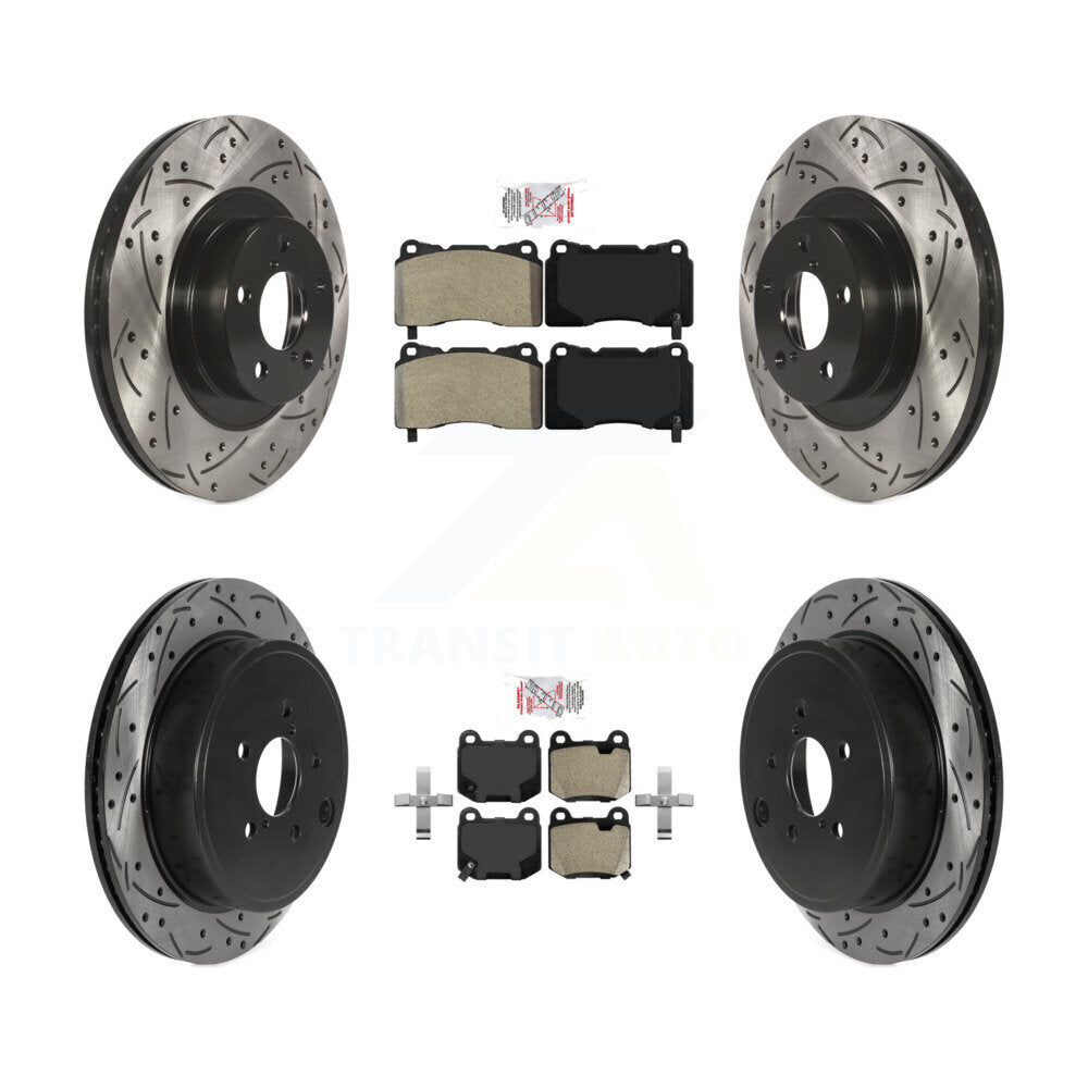 Front Rear Semi-Metallic Pad Drill Slot Brake Rotor Kit For Toyota 86 TRD Special Edition KDA-102728