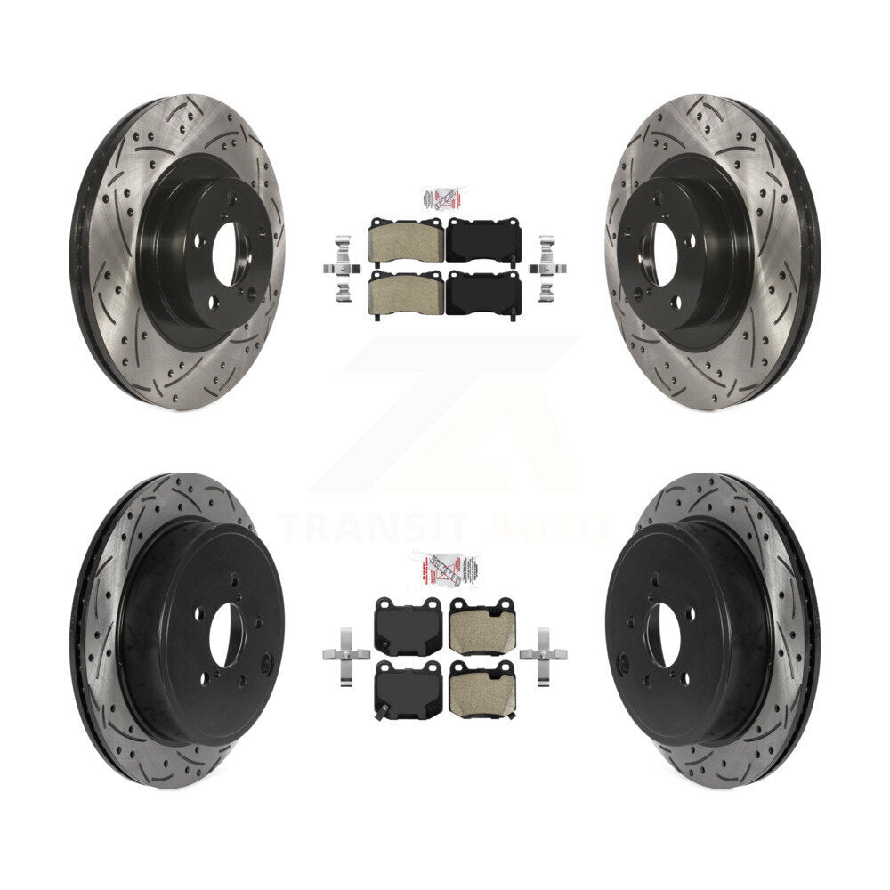 Front Rear Semi-Metallic Pad Drill Slot Brake Rotor Kit For Toyota 86 TRD Special Edition KDA-102729