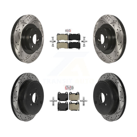 Front Rear Semi-Metallic Pad Drill Slot Brake Rotor Kit For Toyota 86 TRD Special Edition KDA-102729