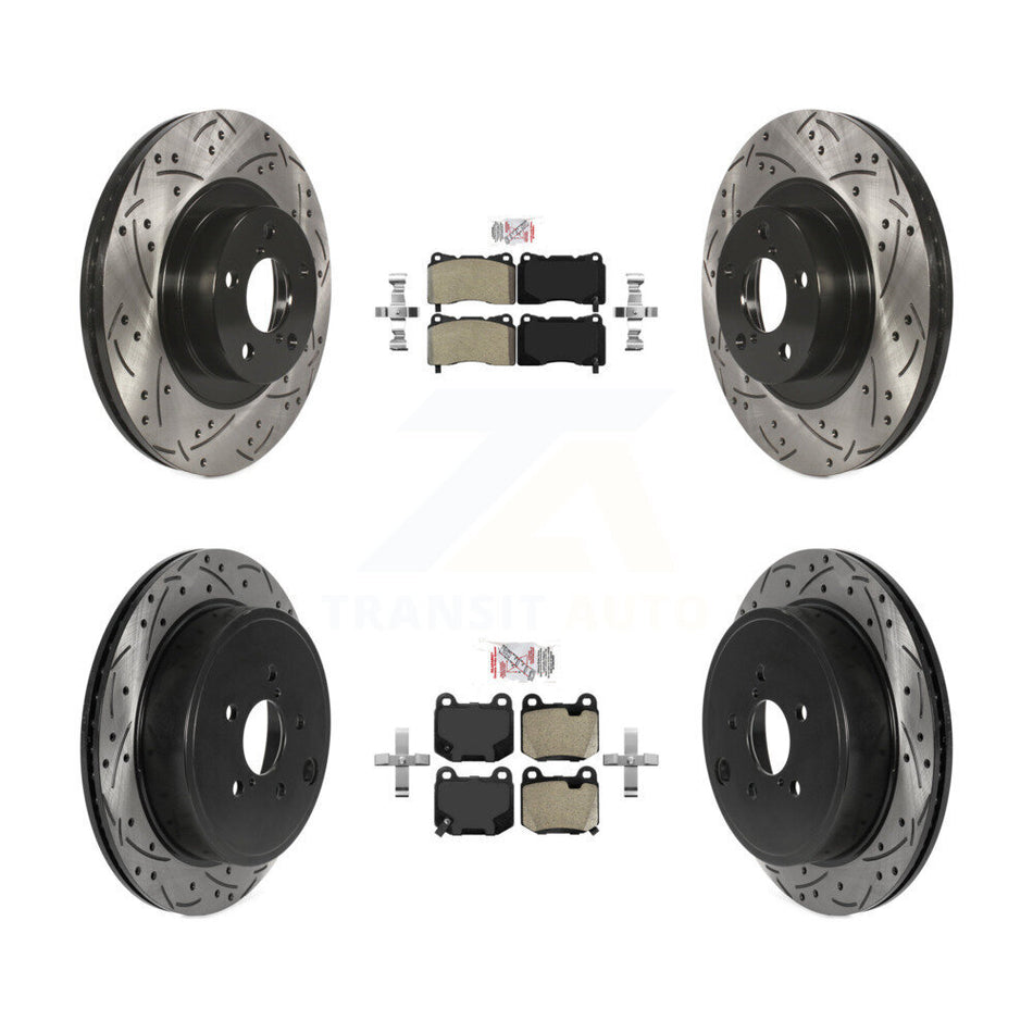 Front Rear Semi-Metallic Pad Drill Slot Brake Rotor Kit For Toyota 86 TRD Special Edition KDA-102729