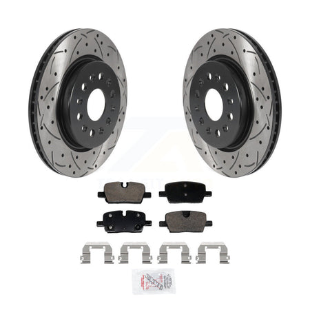 Rear Drill Slot Brake Rotor Ceramic Pad Kit For Chevrolet Traverse Blazer Cadillac EV GMC KDA-103000