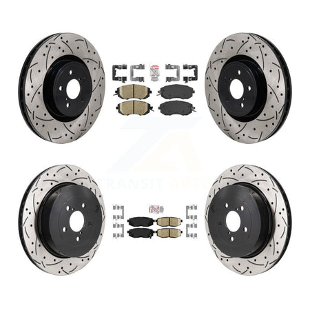 Front Rear Ceramic Pad Drilled Slot Brake Rotor Kit For 2019 Toyota 86 With Brembo Brakes KDA-103062