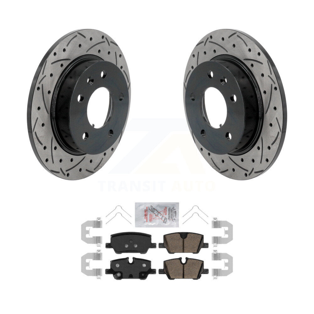 Rear Drilled Slot Brake Rotor & Ceramic Pad Kit For Chevrolet Trailblazer Buick Encore GX KDA-103165