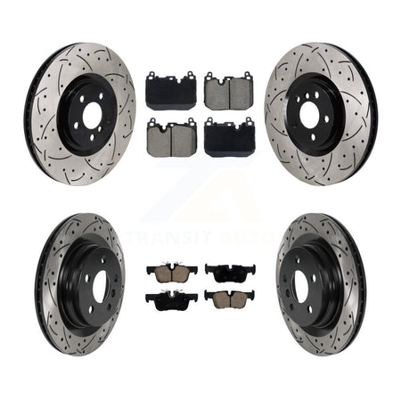 Front Rear Disc Brake Rotors And Ceramic Pads Kit (6Pc) For Mini Cooper Countryman KDC-101134