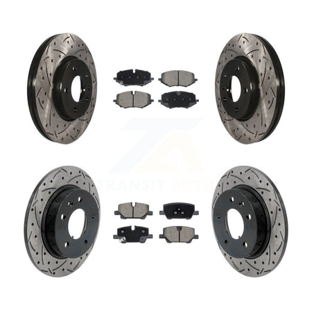 Front Rear Drill Slot Brake Rotors Ceramic Pad Kit For Chevrolet Trailblazer Buick Encore KDC-101189