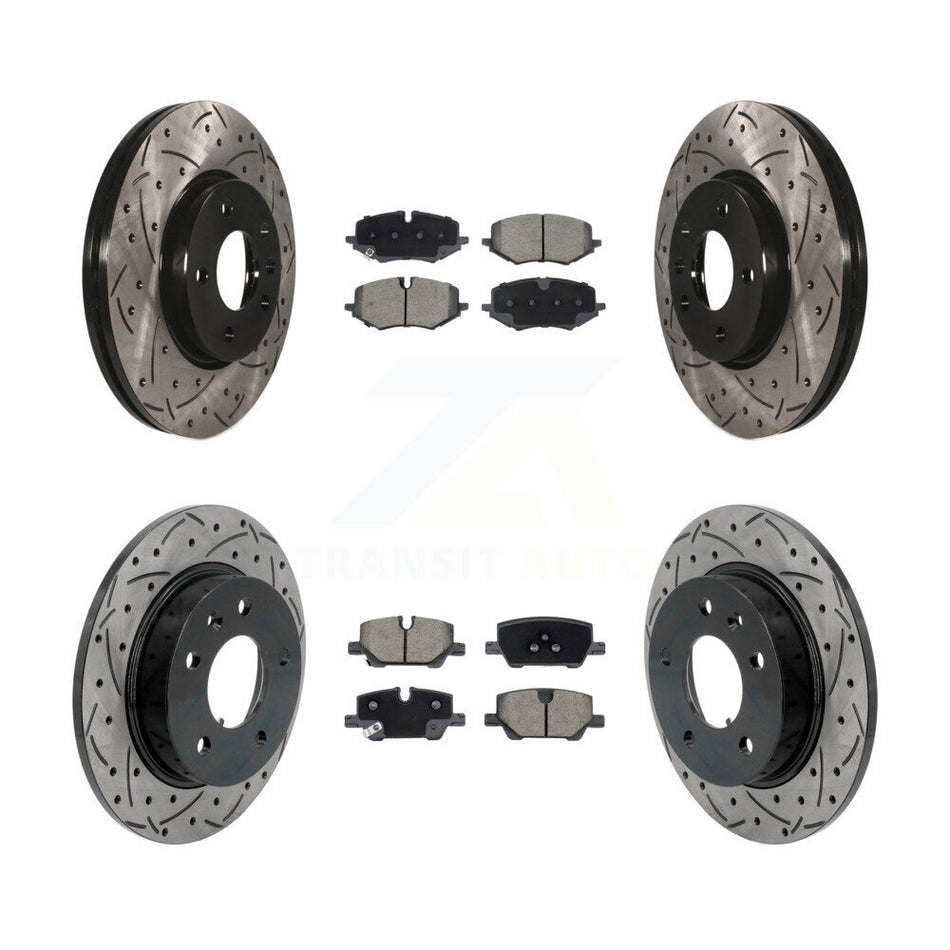 Front Rear Drill Slot Brake Rotors Ceramic Pad Kit For Chevrolet Trailblazer Buick Encore KDC-101189