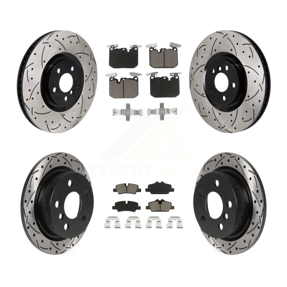 Front Rear Disc Brake Rotors And Ceramic Pads Kit (6Pc) For Mini Cooper KDC-101663