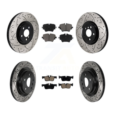 Front Rear Disc Brake Rotors And Ceramic Pads Kit (6Pc) For BMW 228i Gran Coupe KDC-101664