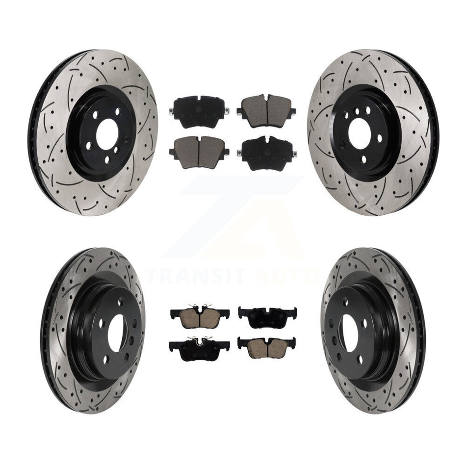Front Rear Disc Brake Rotors And Ceramic Pads Kit (6Pc) For BMW 228i Gran Coupe KDC-101664