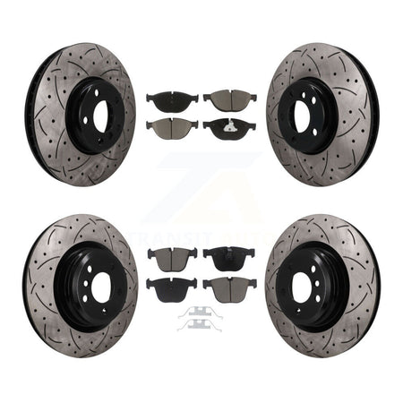 Front Rear Disc Brake Rotors And Ceramic Pads Kit (6Pc) For 2013 BMW ActiveHybrid 7 KDC-101668
