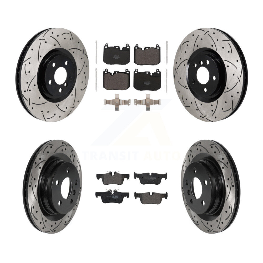 Front Rear Disc Brake Rotors And Semi-Metallic Pads Kit (6Pc) For Mini Cooper Countryman KDF-101230