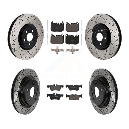 Front Rear Disc Brake Rotors And Semi-Metallic Pads Kit (6Pc) For Mini Cooper Countryman KDF-101230
