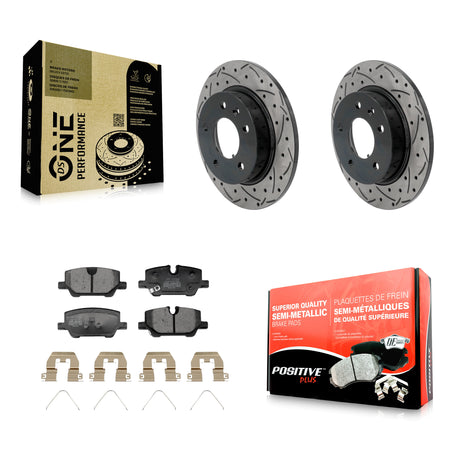 Rear Drill Slot Brake Rotors Semi-Metallic Pad Kit For Chevrolet Trailblazer Buick Encore KDF-101368