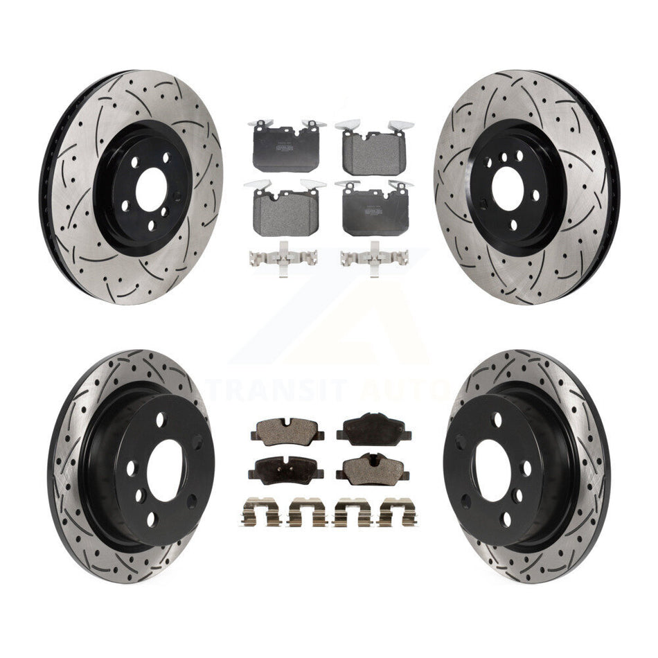 Front Rear Disc Brake Rotors And Semi-Metallic Pads Kit (6Pc) For Mini Cooper KDF-102013