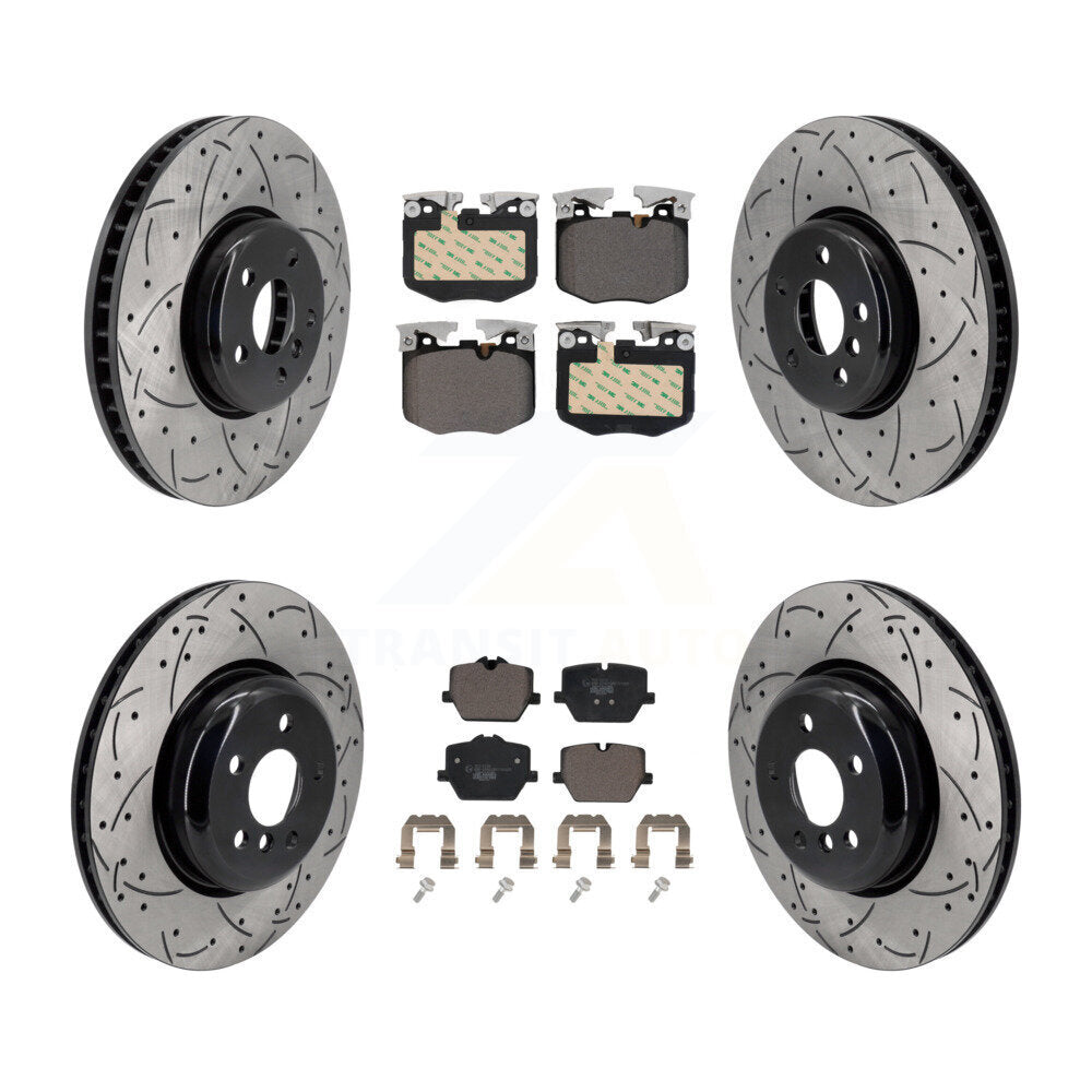 Front Rear Disc Brake Rotors And Ceramic Pads Kit (6Pc) For BMW 330i KDT-101275