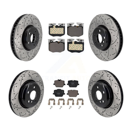 Front Rear Disc Brake Rotors And Ceramic Pads Kit (6Pc) For BMW 330i KDT-101275
