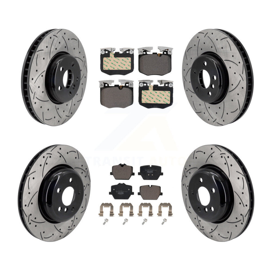 Front Rear Disc Brake Rotors And Ceramic Pads Kit (6Pc) For BMW 330i KDT-101275