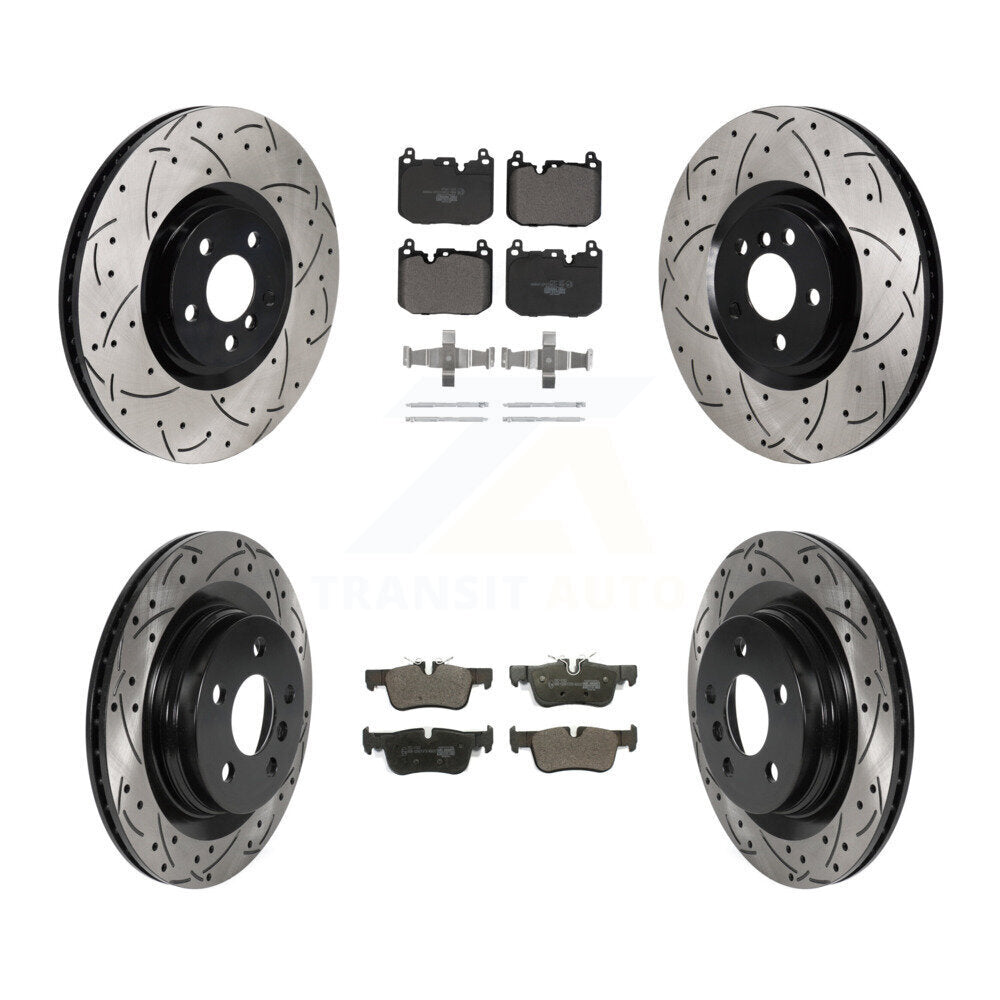 Front Rear Disc Brake Rotors And Ceramic Pads Kit (6Pc) For Mini Cooper Countryman KDT-101276