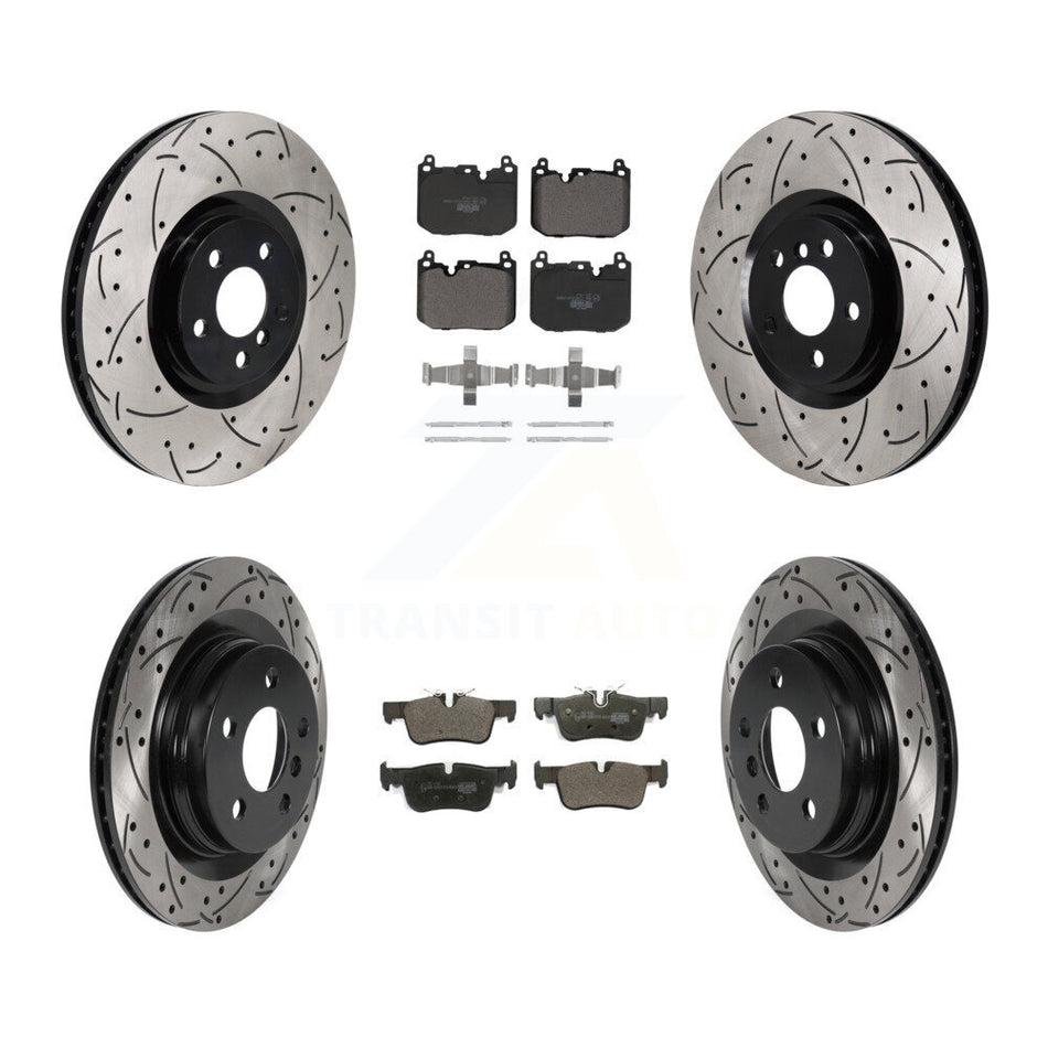 Front Rear Disc Brake Rotors And Ceramic Pads Kit (6Pc) For Mini Cooper Countryman KDT-101276