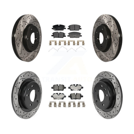 Front Rear Drill Slot Disc Brake Rotors Ceramic Pad Kit For Chevrolet Equinox GMC Terrain KDT-101376
