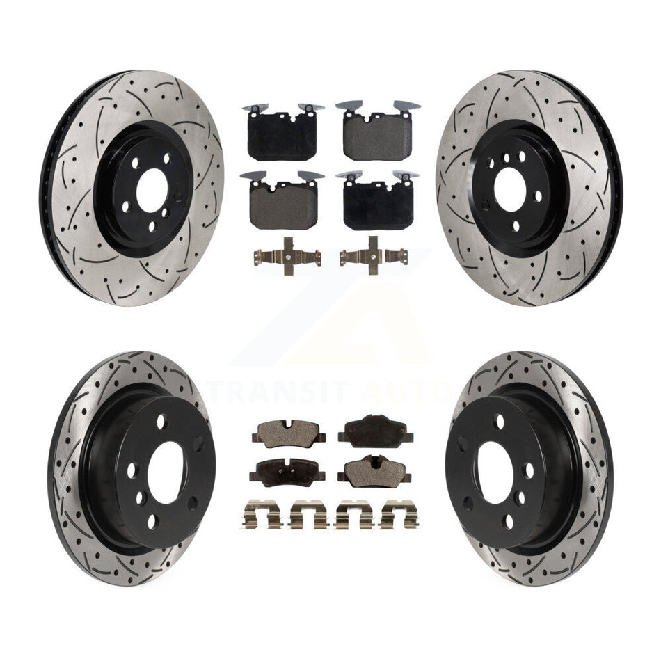 Front Rear Disc Brake Rotors And Ceramic Pads Kit (6Pc) For Mini Cooper KDT-102100