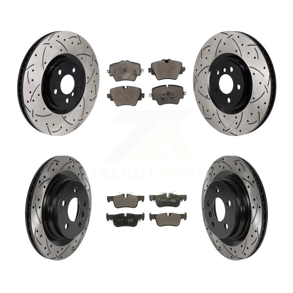 Front Rear Disc Brake Rotors And Ceramic Pads Kit (6Pc) For BMW 228i Gran Coupe KDT-102101