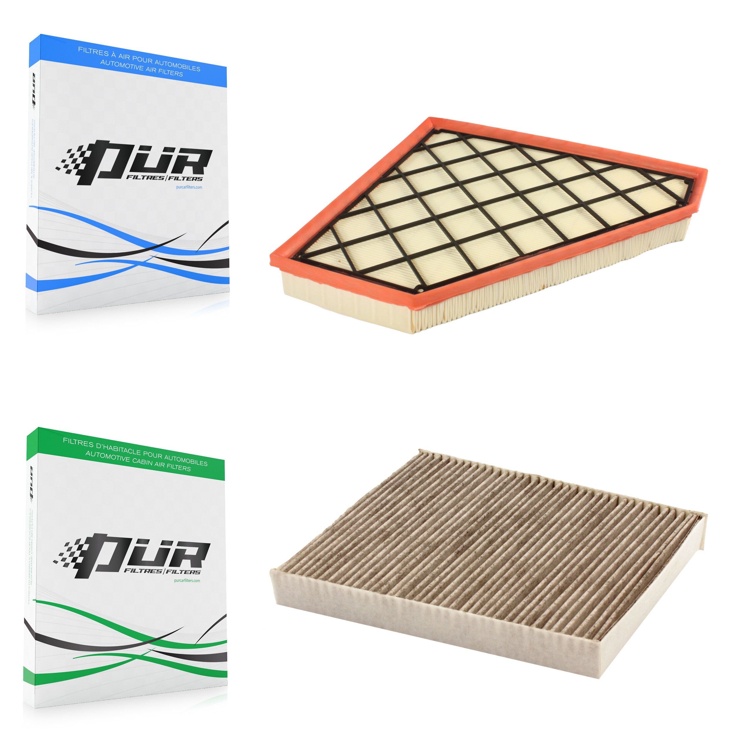 1x Air + 1x Cabin Filter (2 Total) Kit For Cadillac Chevrolet Camaro ATS CTS KFL-100041