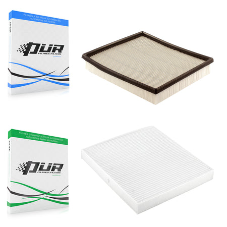 1x Air + 1x Cabin Filter (2 Total) Kit For 2009 Dodge Ram 2500 5.9L 2" Pleat KFL-100052