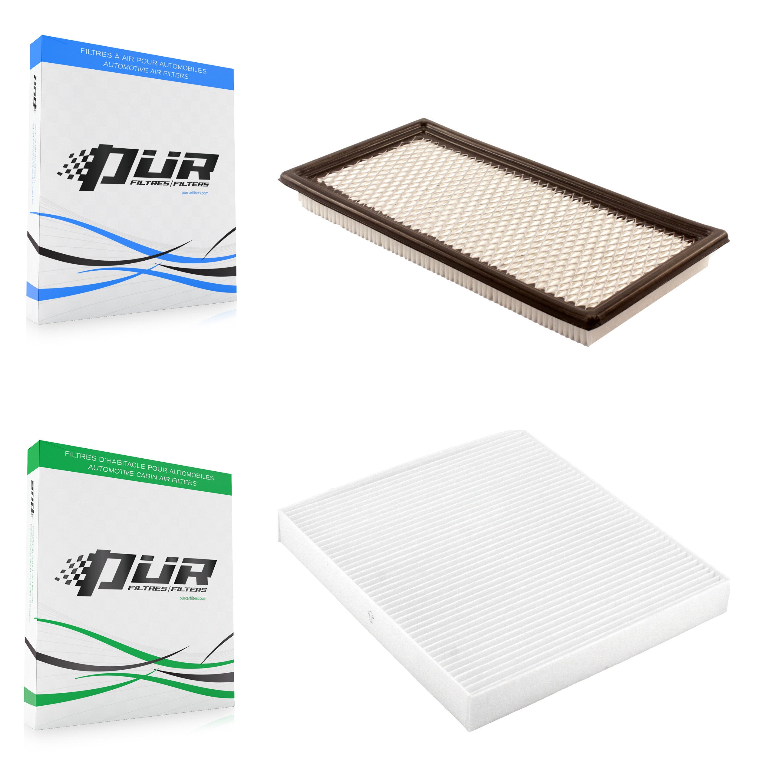 1x Air + 1x Cabin Filter (2 Total) Kit For Jeep Dodge Caliber Patriot Compass KFL-100057