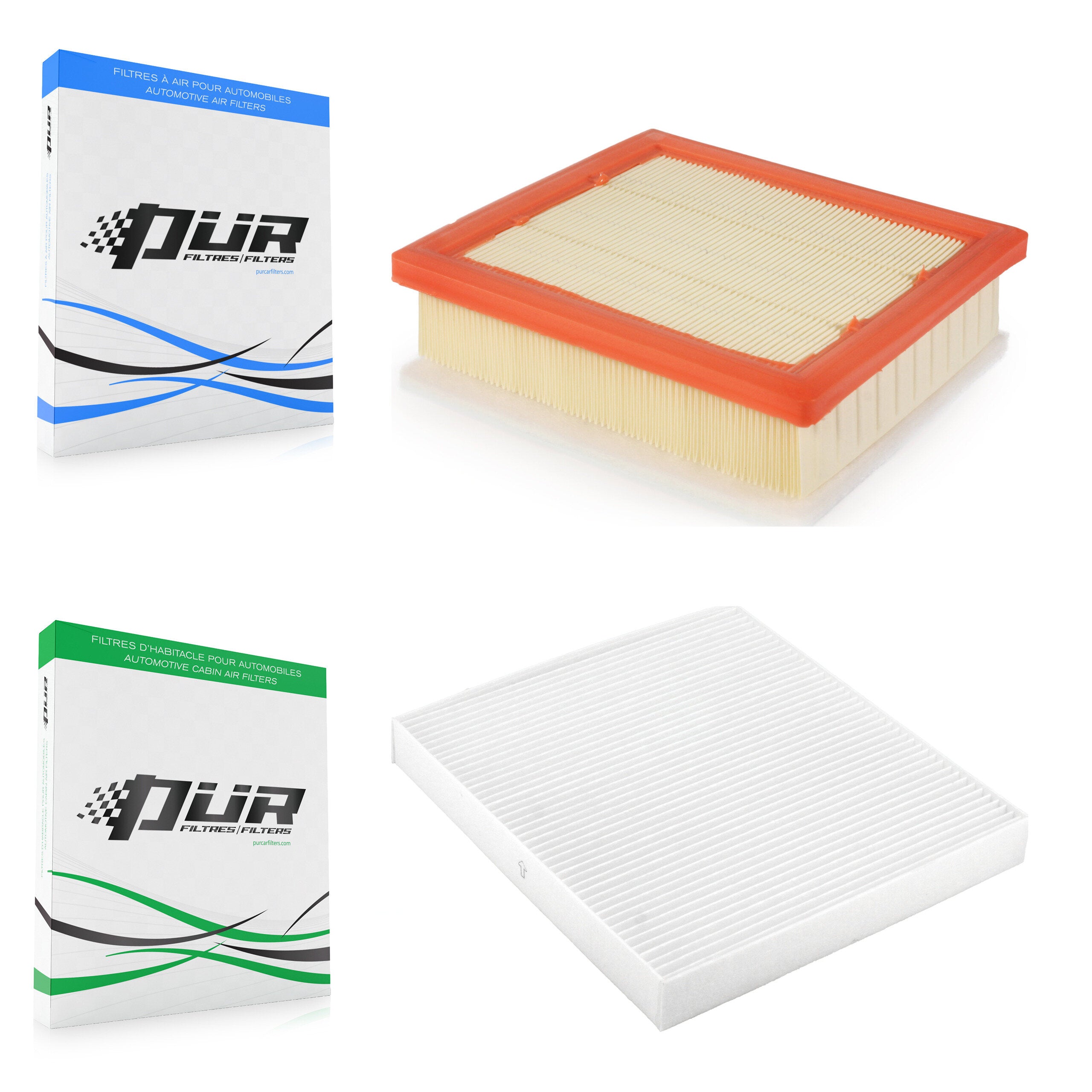 1x Air + 1x Cabin Filter (2 Total) Kit For 2017 Jeep Compass OE Part Number 05058693AA KFL-100060